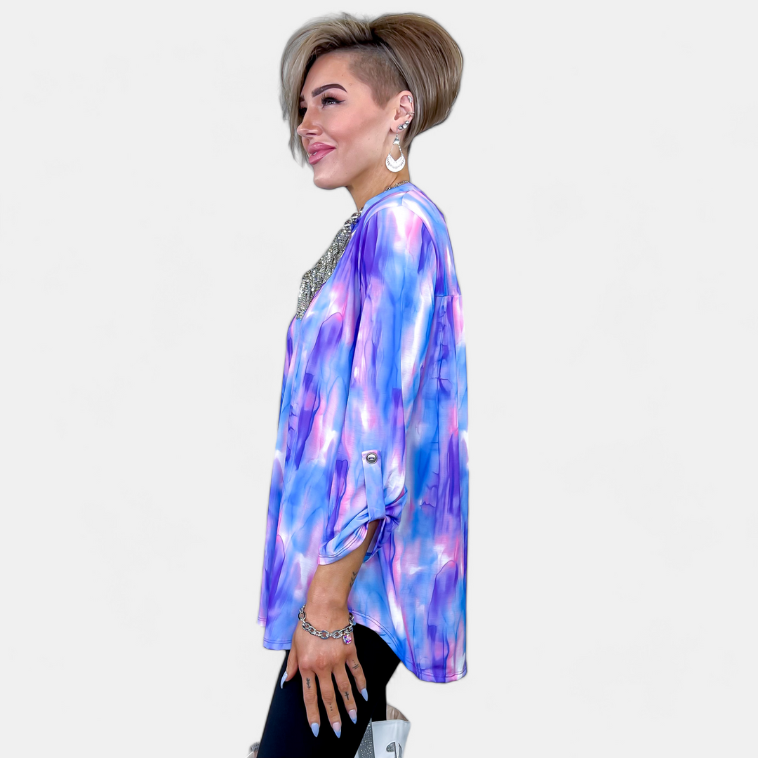Multi Abstract Lizzy Top
