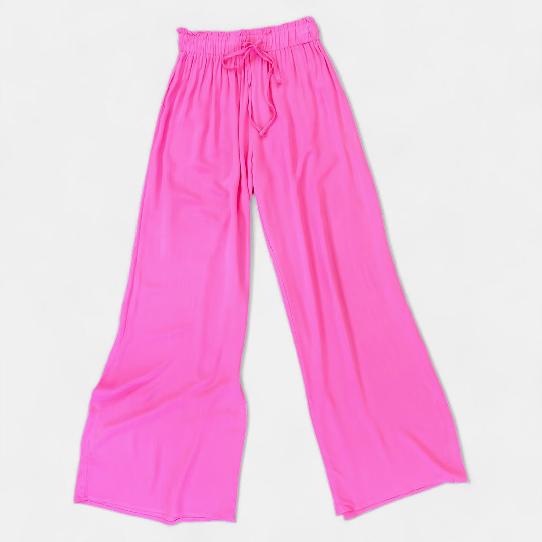 Pink Wide Leg Resort Pants