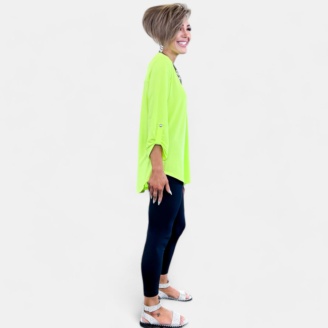 Neon Green Lizzy Top
