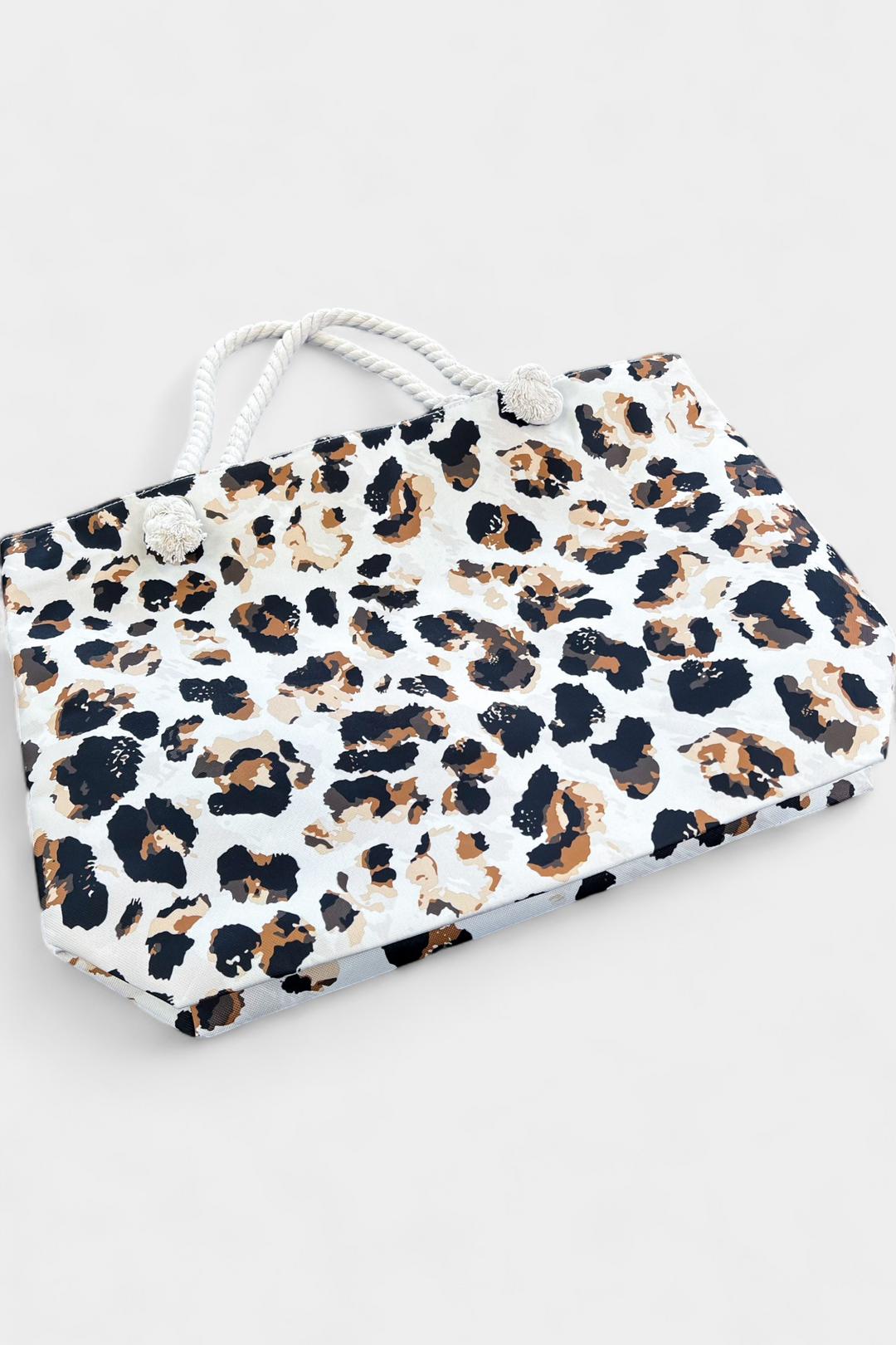 Leopard Beach Tote Bag