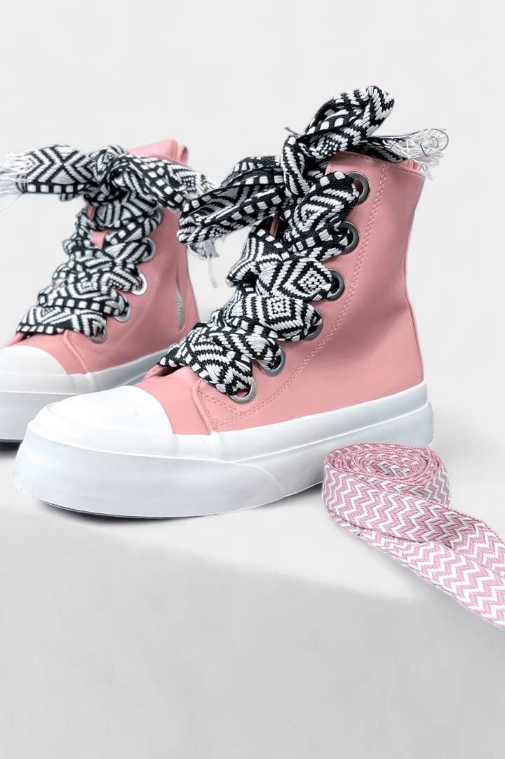 Blush High Top Sneakers