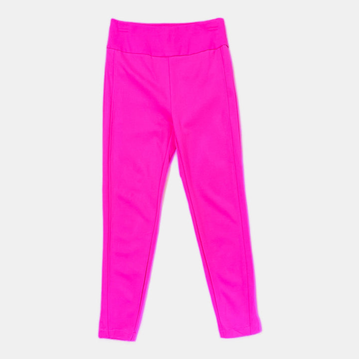 Hot Pink High Waisted Skinny Crop Pants