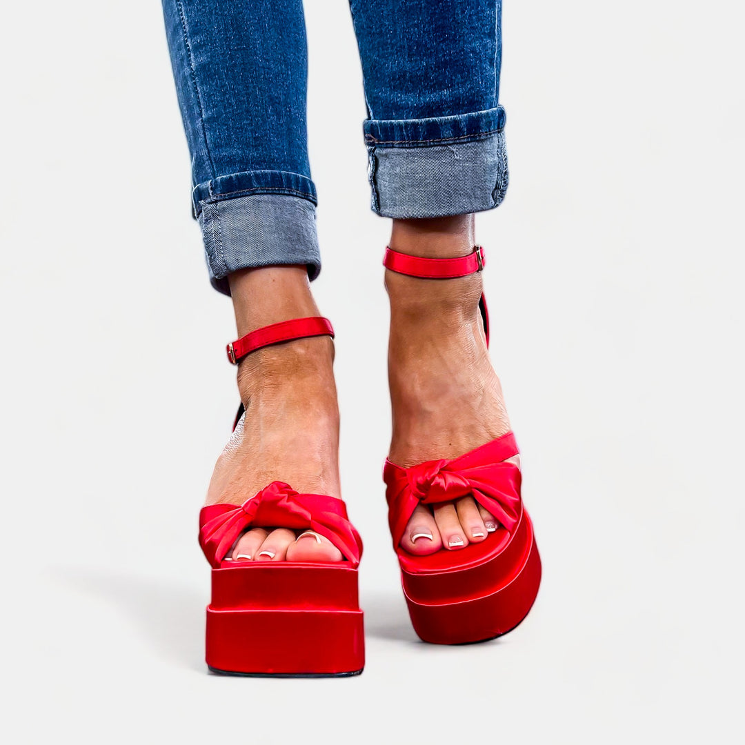 Red Knot Platform Heels