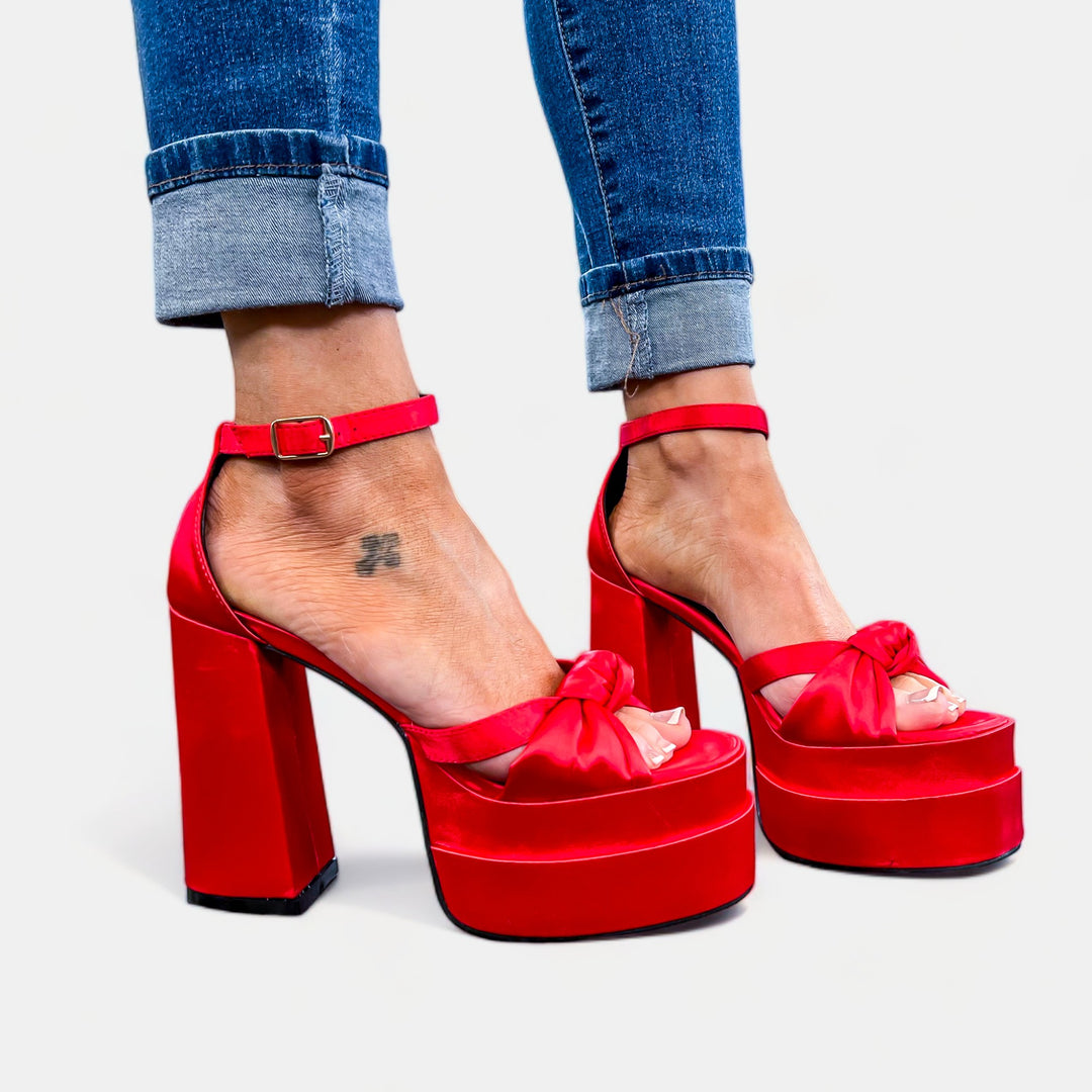 Red Knot Platform Heels