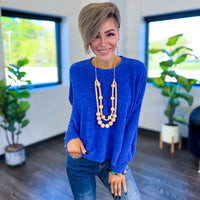 Dolman Sleeve Sweater | Blue Zenana