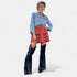 Rust Corduroy Mini Skirt
