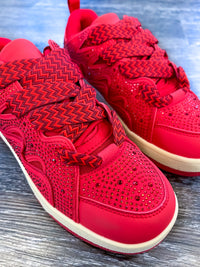 Cruz Sneakers | Red - The ZigZag Stripe