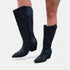 Black Wide Calf Glitzy Boots