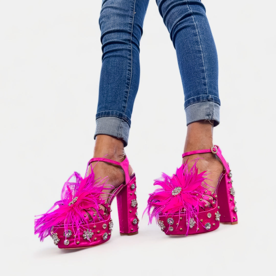 Fuchsia Kiki Platform Heels