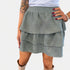 Olive Corduroy Mini Skirt
