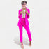 Hot Pink High Waisted Skinny Crop Pants