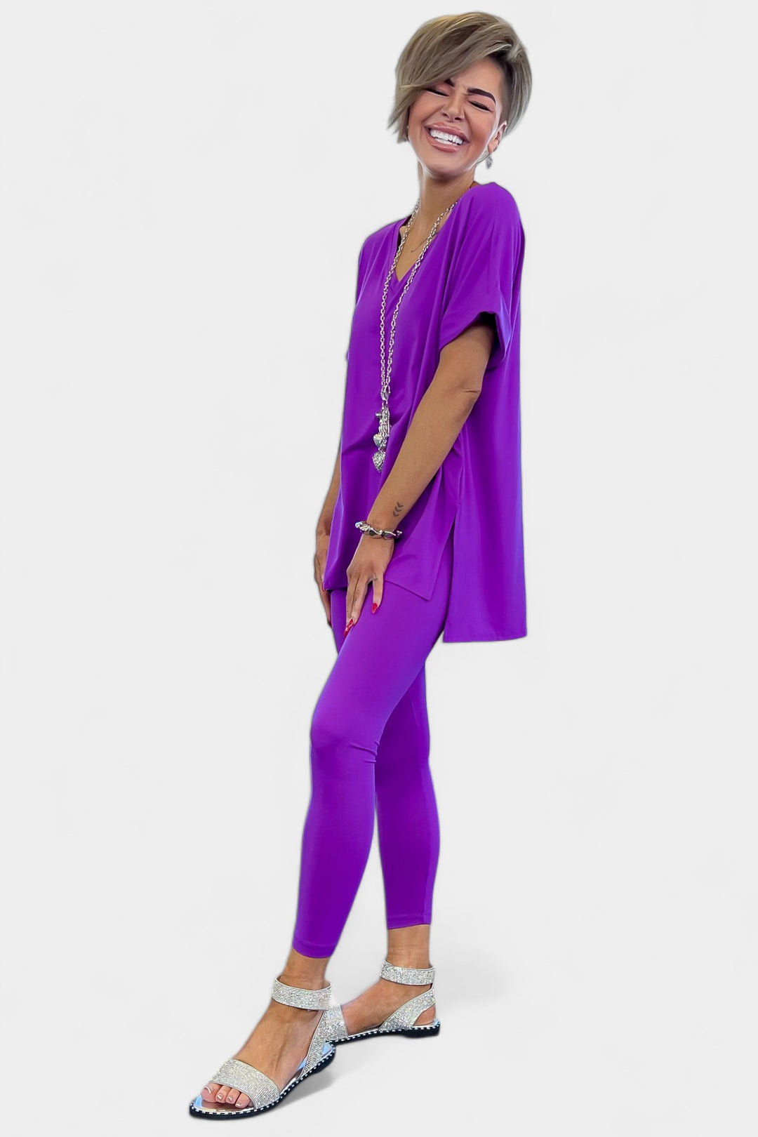 Purple Buttery Loungewear Set