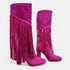 Pink Fringe Rhinestone Boots