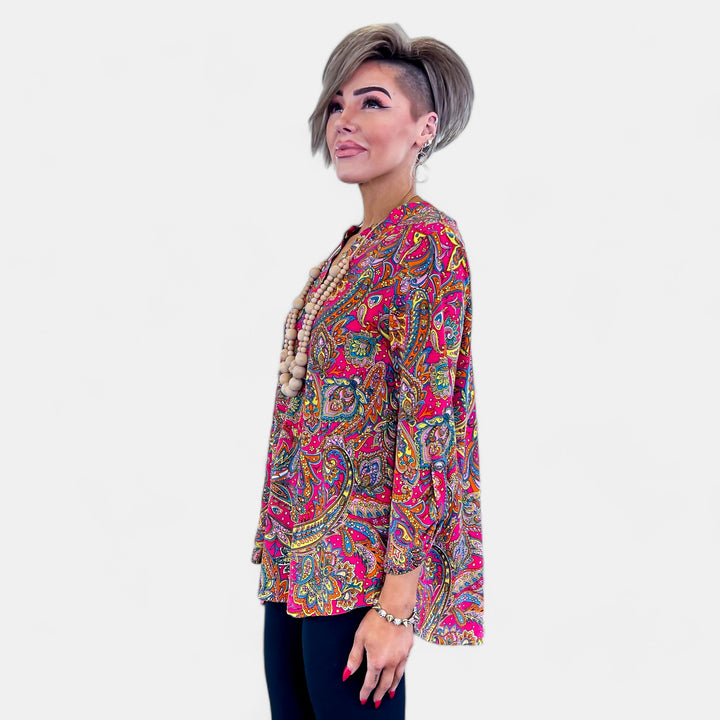 Pink Multi Lizzy Top