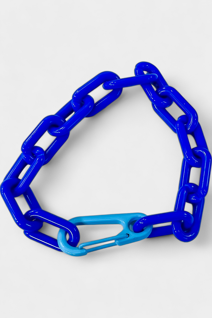 Blue Resin Link Bracelet