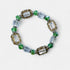 Green Glass Stone Stretch Bracelet