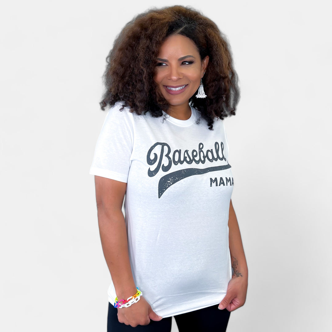 Baseball Mama Graphic T-Shirt