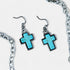Turquoise Cross Collar Necklace Set