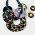 Leopard Resin Link Necklace Set