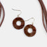 Brown Resin Link Necklace Set