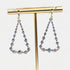 Gold Pave Triangle Earrings