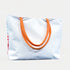 Orange Boho Fringe Tote Bag