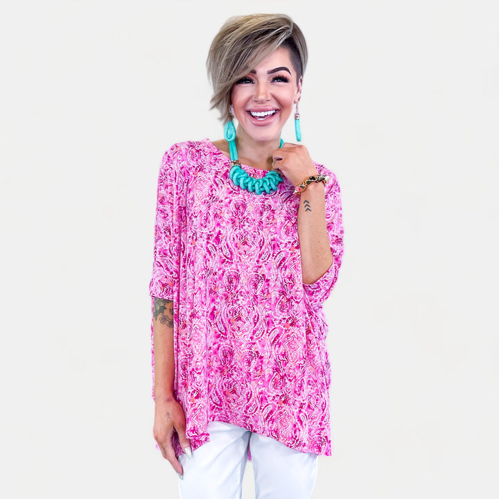 Fuchsia Abstract Essential Top