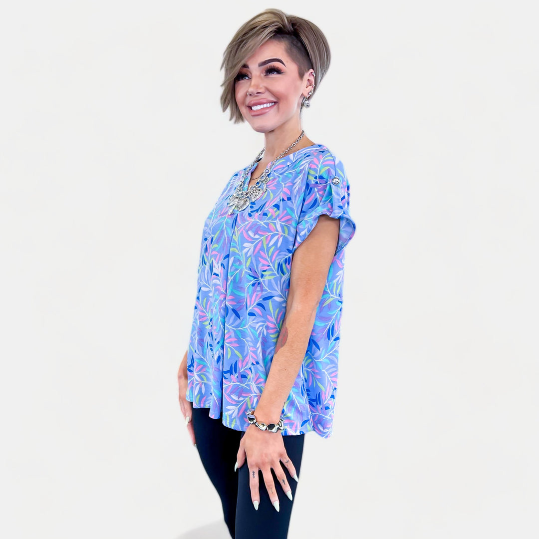 Blue Lizzy Short Sleeve Top