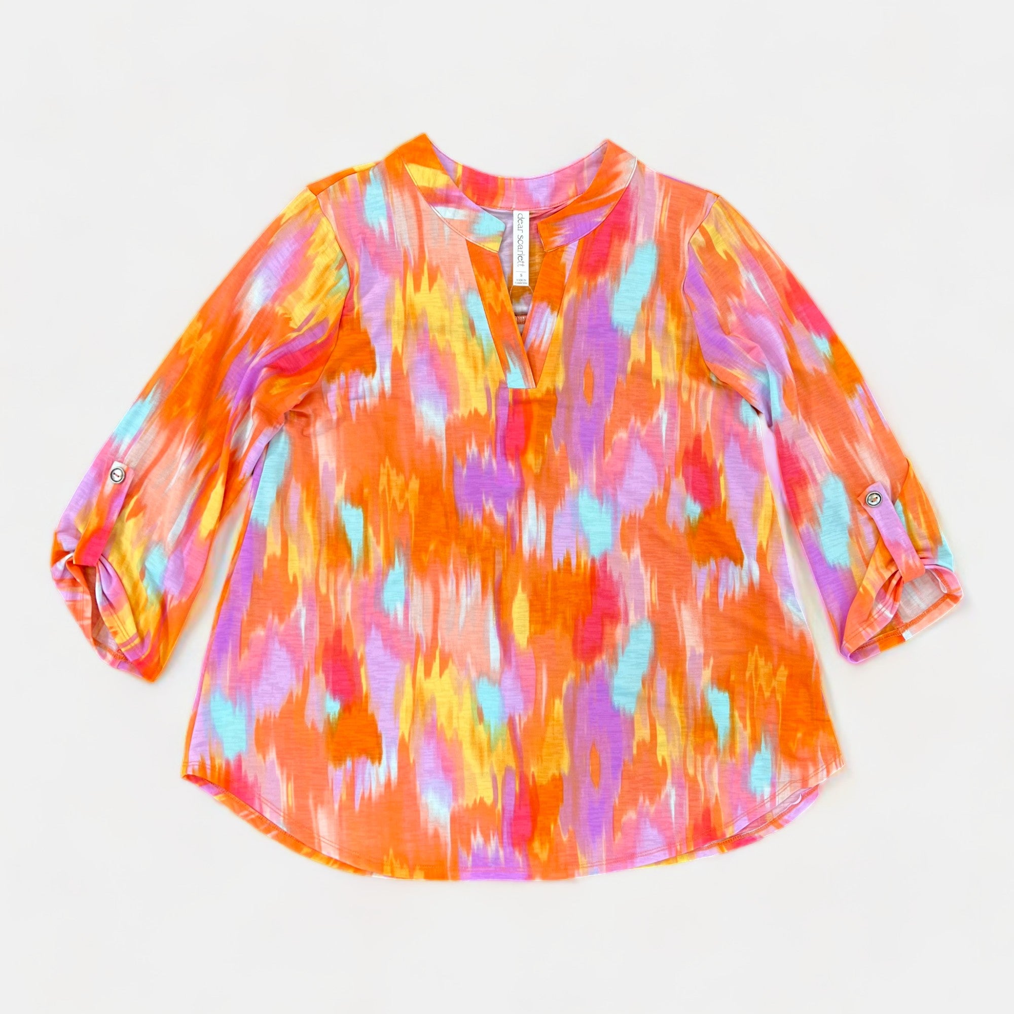 Apricot Watercolor Lizzy Top