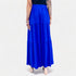 Blue Tiered Ruffle Maxi Skirt