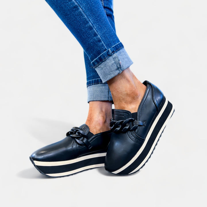 Black Loma Slip On Sneakers