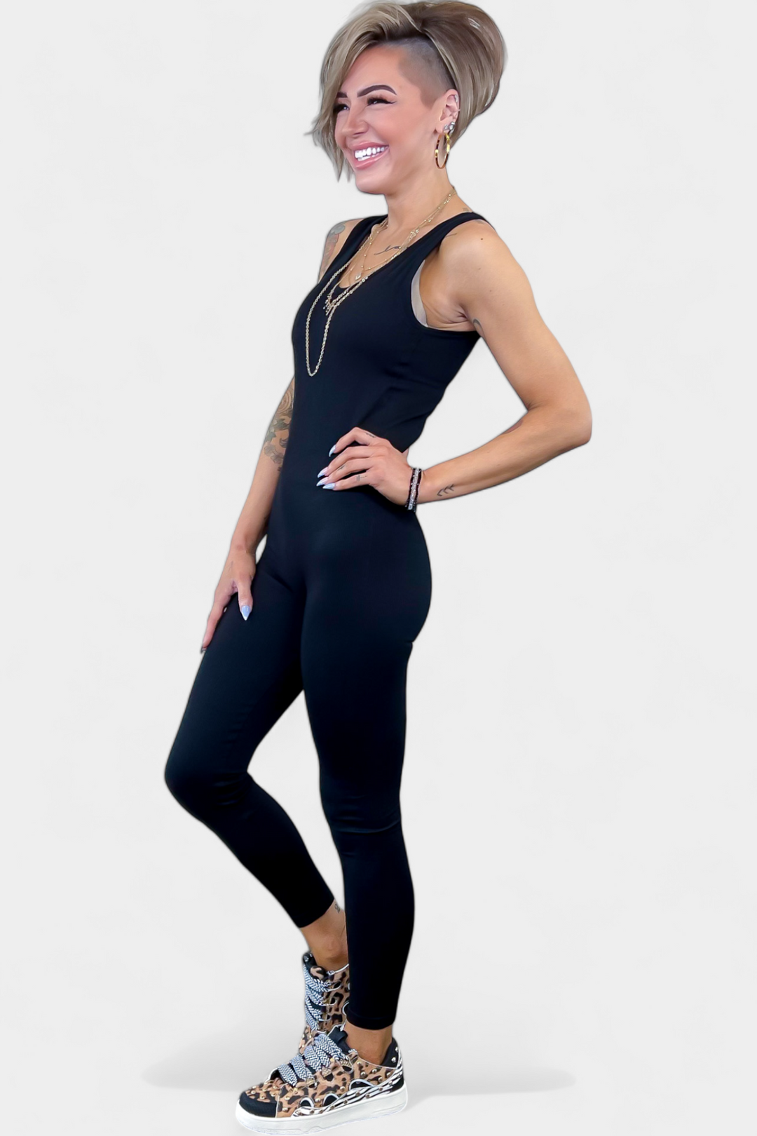 Black Seamless Sports Jumpsuit – The ZigZag Stripe