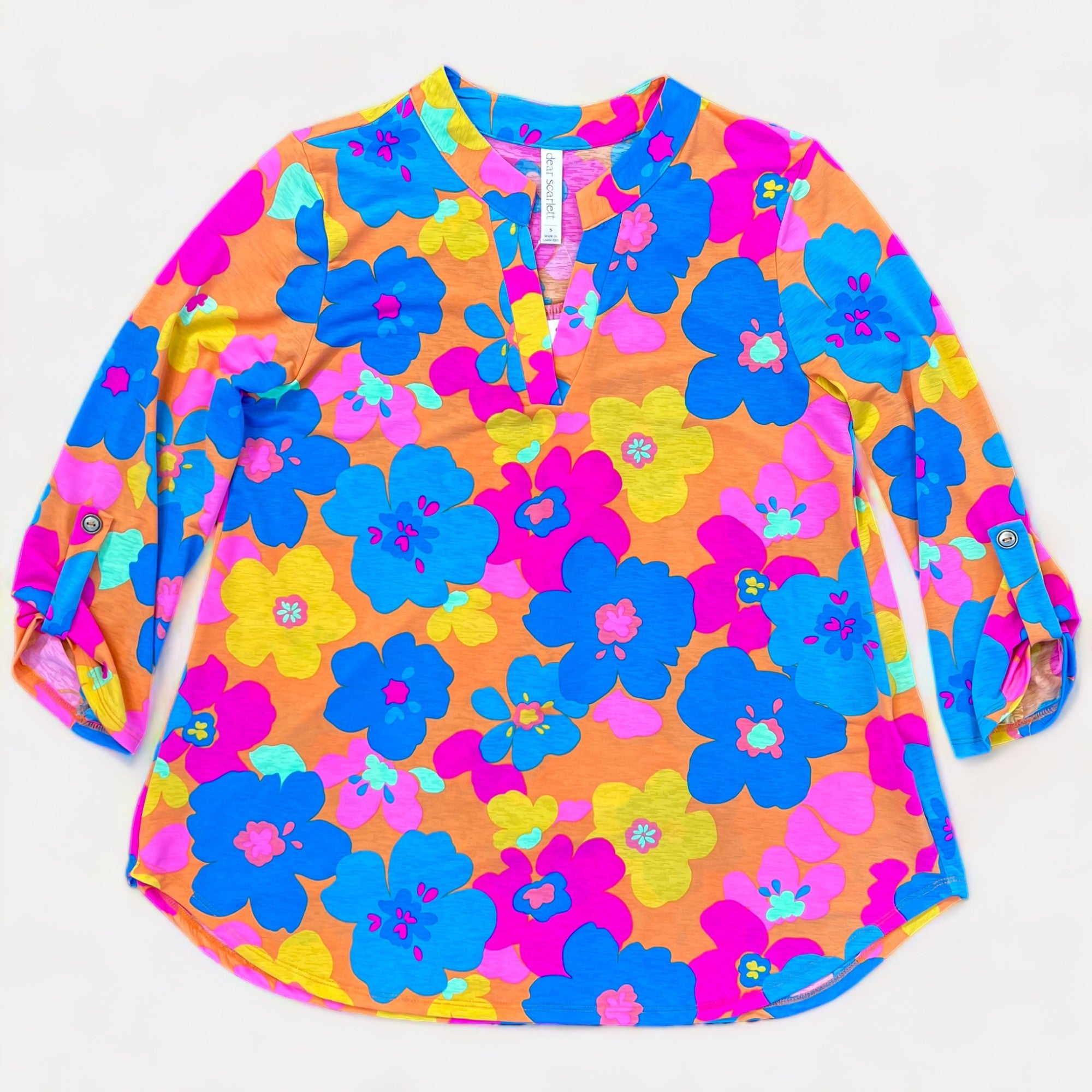 Multi Floral Lizzy Top