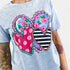 Grey Cutesie Heart Graphic T-Shirt