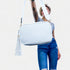 White Faux Leather Crossbody Bag