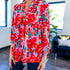 Red Multi Floral Lizzy Top