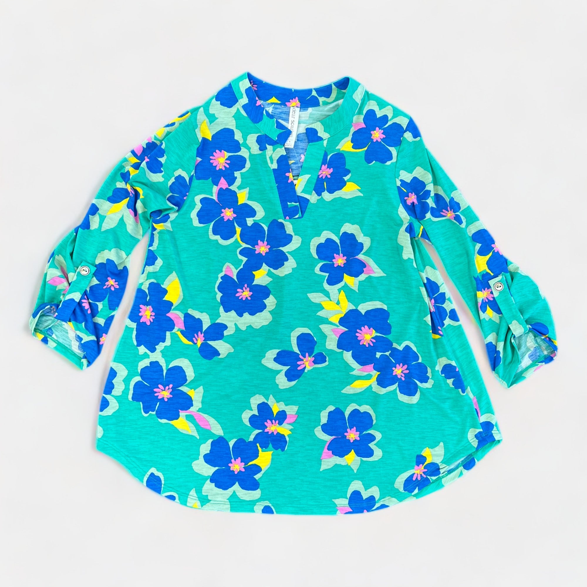 Emerald Floral Lizzy Top