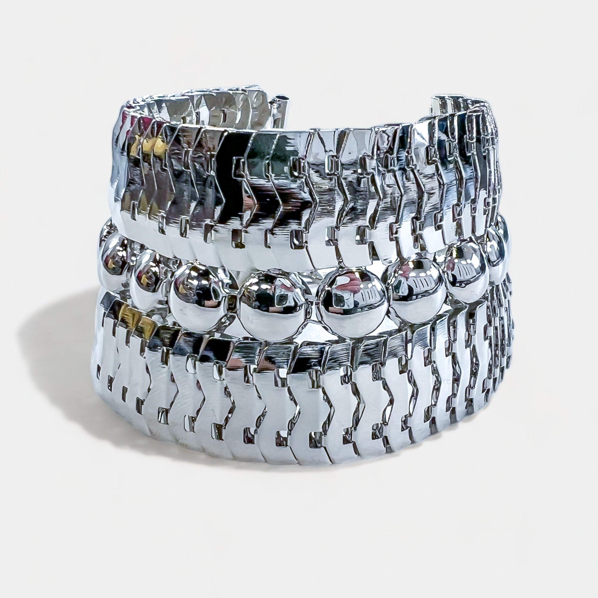 Silver Coil Chain Bracelet