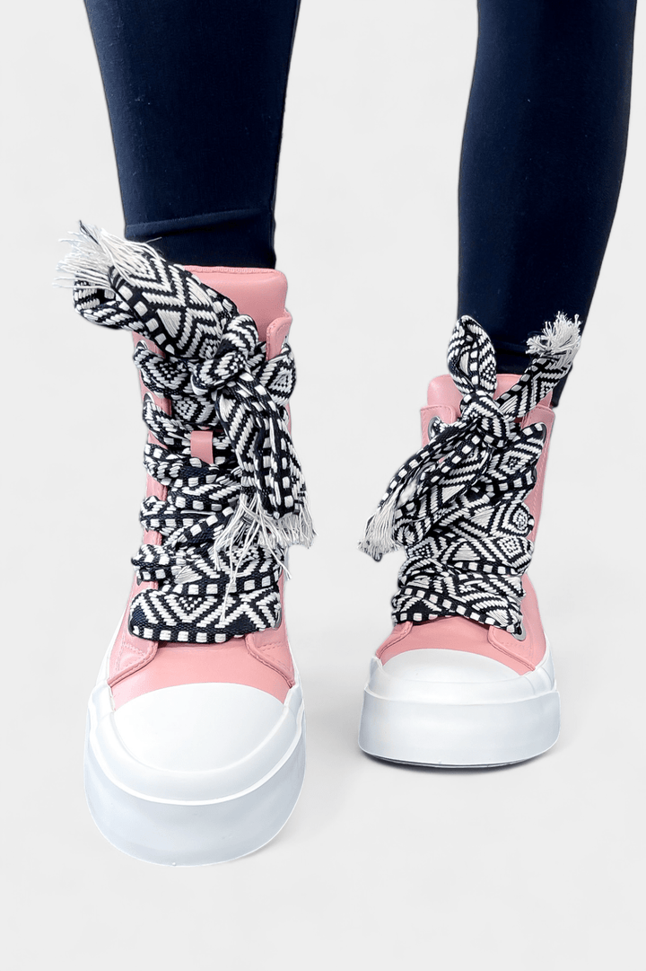 Blush High Top Sneakers