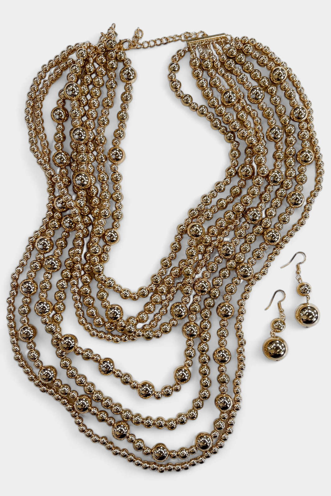 Gold Million Pearls Necklace Set