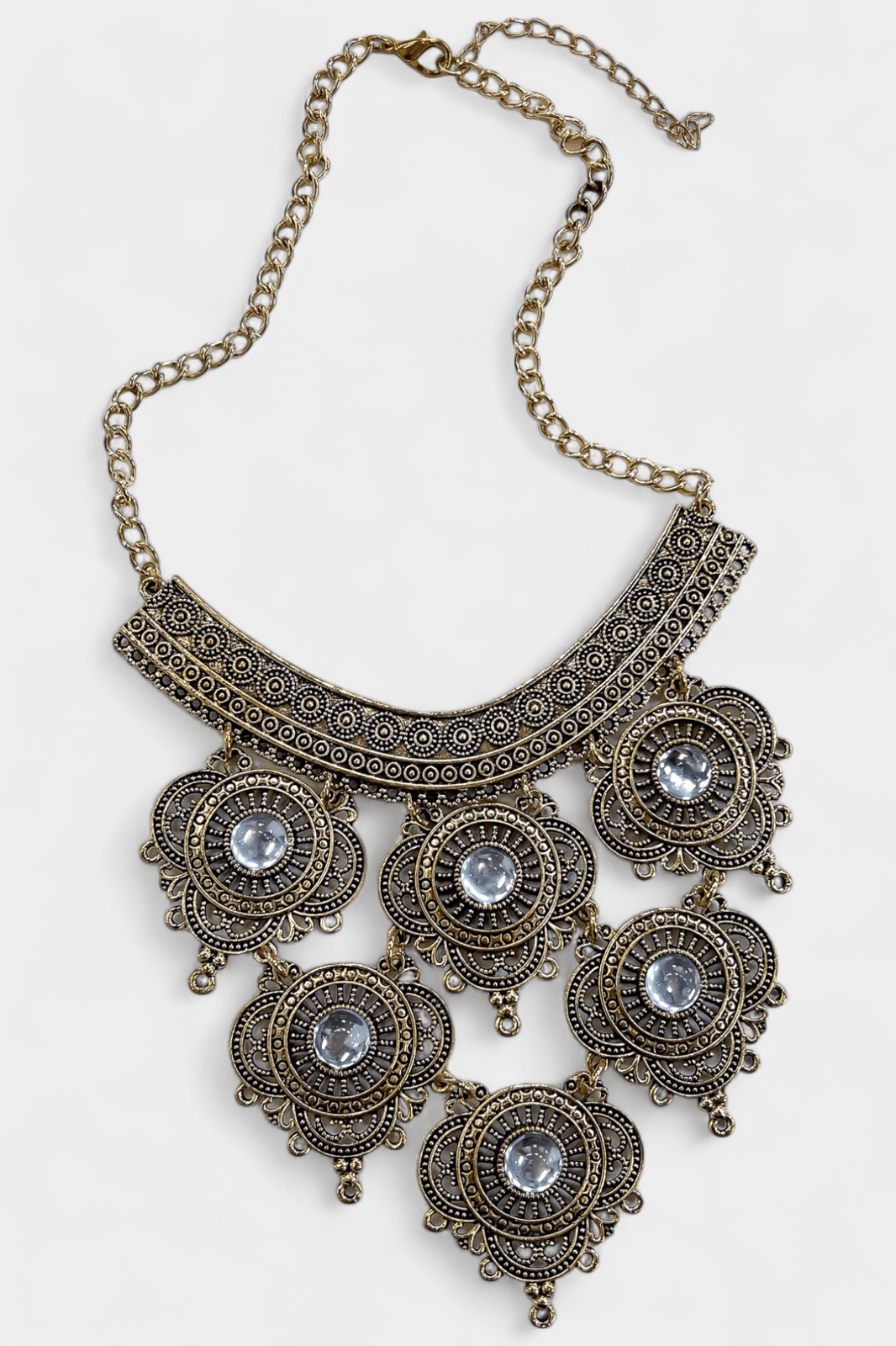 Gold Vintage Bib Necklace