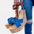 Blue Denim Wedge Platform Sandals