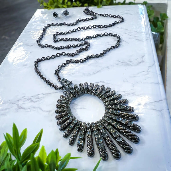 Crystal Pendant Necklace LA Jewelry Plaza