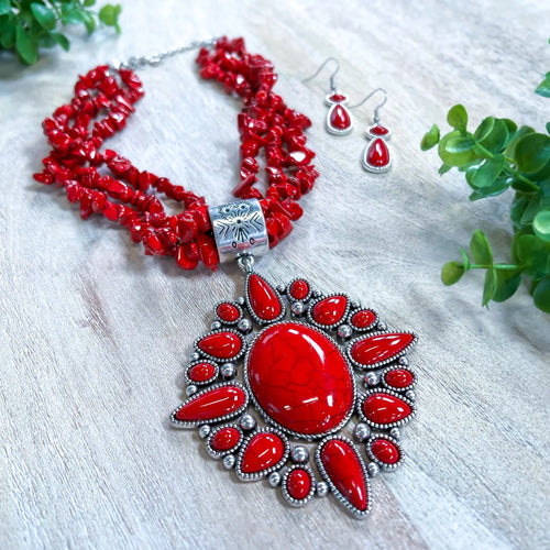 Natural Stone Necklace | Red Wona Trading