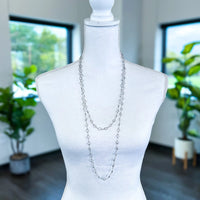 Bezel Long Necklace | Silver Wona Trading