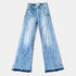 Medium Wash High Rise Wide Jeans