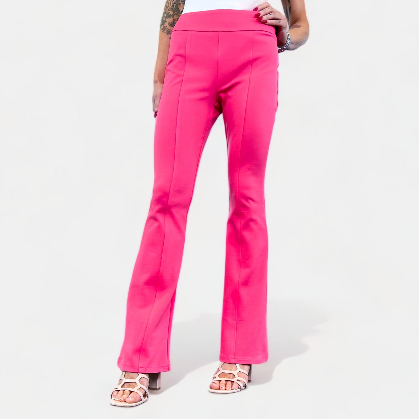 Strawberry High Waisted Flare Pants