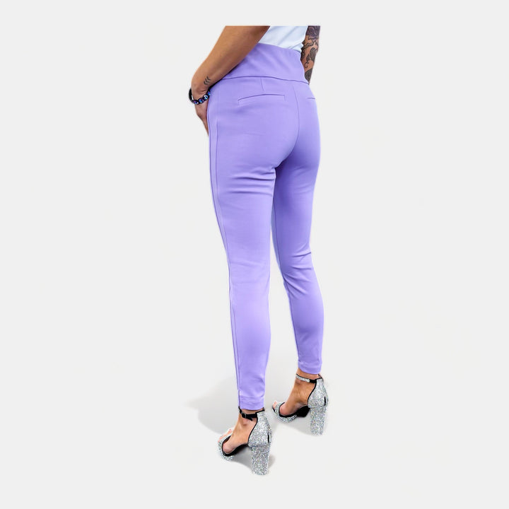 Lavender High Waisted Skinny Crop Pants
