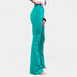 Green High Waisted Flare Pants