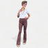 Brown High Waisted Flare Pants